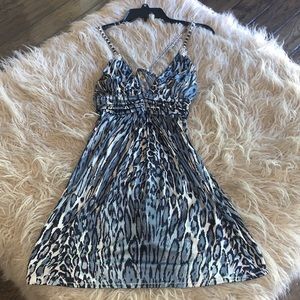 Sky silk dress